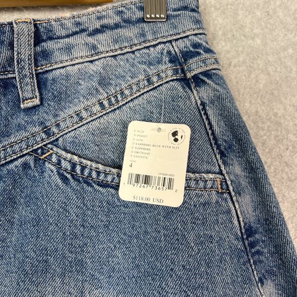 Free People We The Free Size 4 Come As You Are Denim Maxi Skirt in Sapphire Blue - Picture 8 of 10